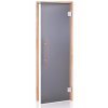 Dveře do sauny "A" Premium 9x19 Satin Grey 890x1890 mm Osika