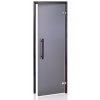 Dveře do sauny "A" 9x19 Satin Grey 890x1890 mm Black