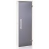 Dveře do sauny "A" 9x19 Satin Grey 890x1890 mm White