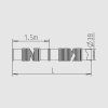 9912 1 plovouci hadice modra d38 dil 100cm baleni 50m