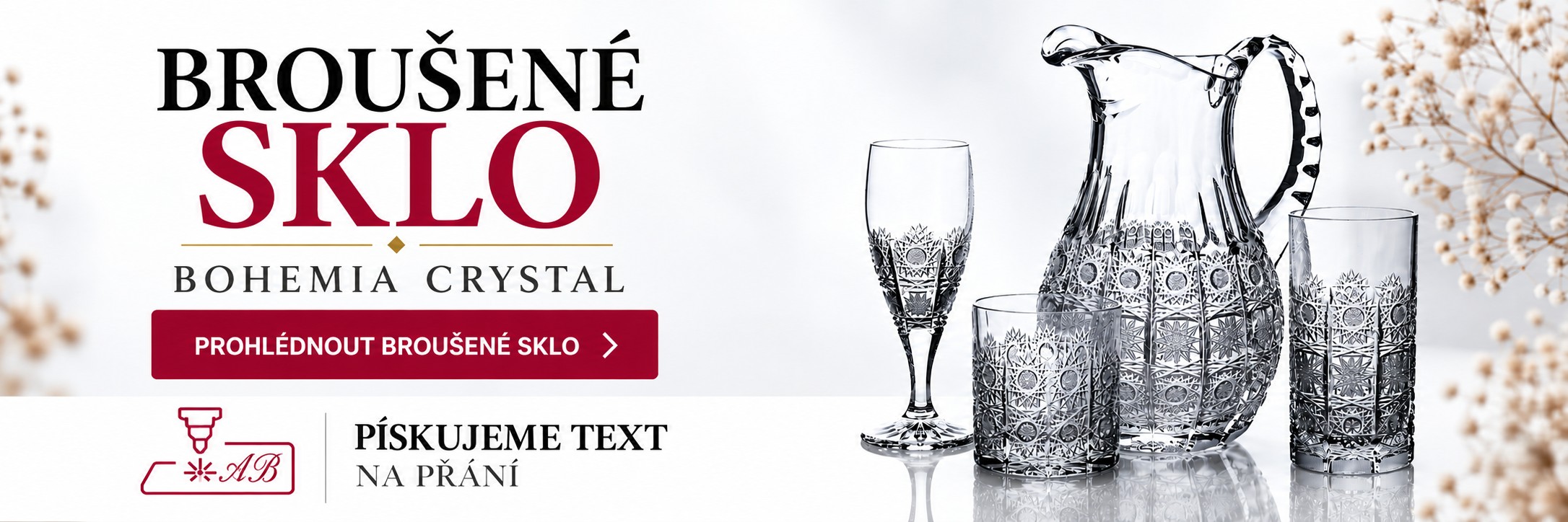 Bohemia Crystal broušené sklo