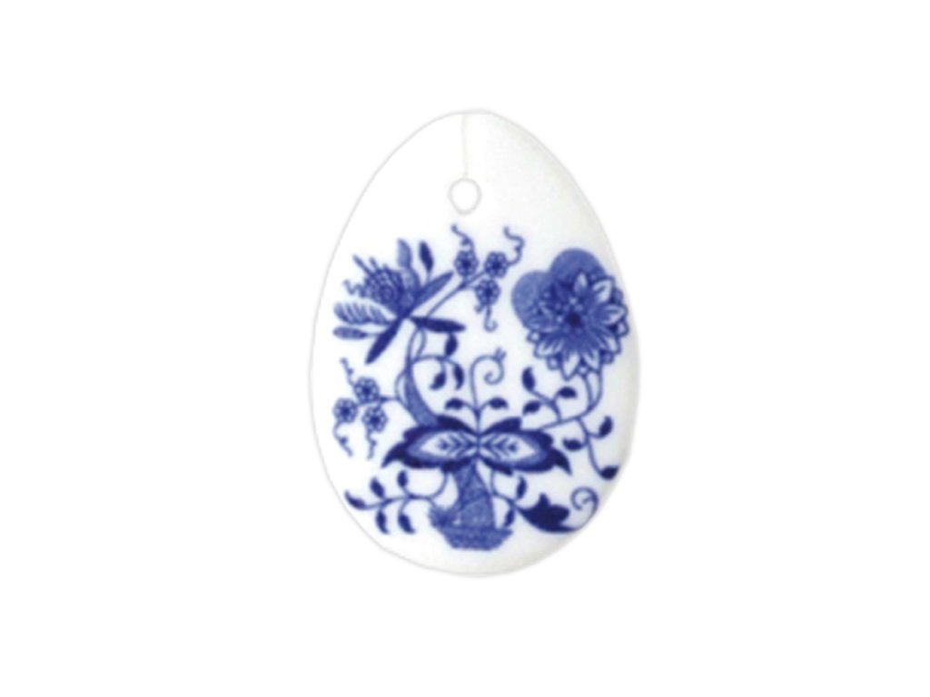 Velikonoční ozdoba - vajíčko - závěs - cibulový porcelán 10636 / 00001