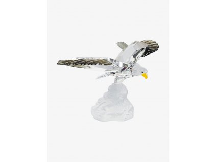 2052 1 sklenena figurka orli kral z ceskeho kristalu preciosa