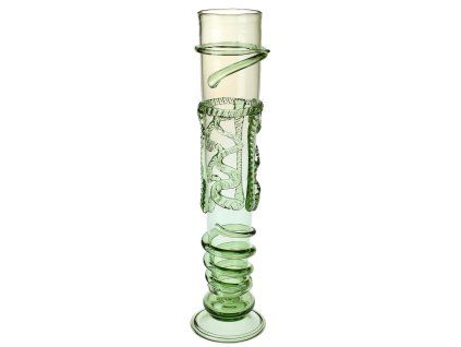 číše na víno z lesního skla 400 ml