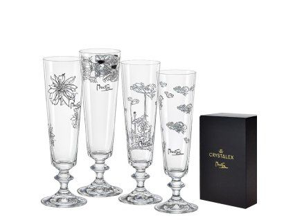 sada sklenic na prosecco Alfons Mucha