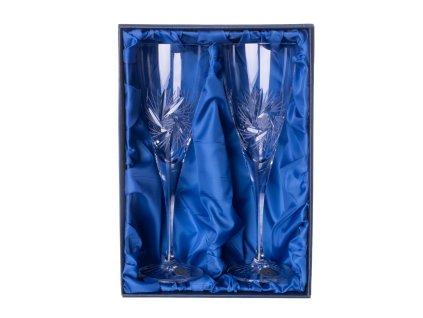 Sklenice na bílé víno 2ks. Bohemia Crystal Fiona brus Větrník