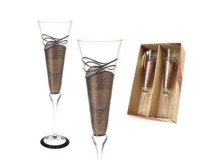 sklenice na sekt 180ml - 2ks
