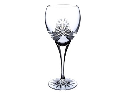 Broušené sklenice na červené víno Bohemia Crystal 340ml Fiona 6 ks. brus Mašle