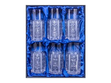 Broušené sklenice na vodu, pivo, limo, 6 ks. Bohemia Crystal brus Iris