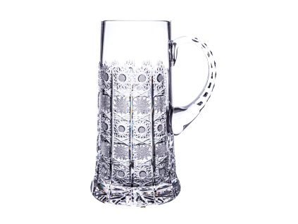 Broušená sklenice na pivo, Bohemia Crystal korbel tuplák, 1500ml Brus Klasik