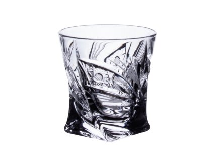 Broušené sklenice na likér, destiláty, Bohemia Crystal panák Quadro 55ml, 6 ks. brus Kometa