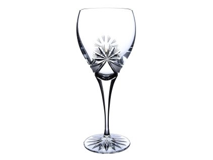 Broušené sklenice na červené víno Bohemia Crystal 420ml 6 ks. brus Mašle