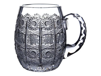 Broušená sklenice na pivo - Bohemia Crystal buclák 600ml, brus Klasik