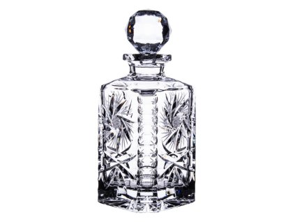 Broušená karafa na whisky - Bohemia Crystal brus Větrník