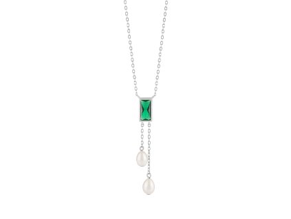 Stříbrný náhrdelník Eternal s kubickou zirkonií Preciosa 5458 66