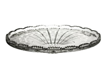 Bohemia Crystal broušená skleněná mísa - 66096/305 mm bohatý brus Klasik