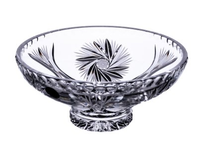 Broušená křišťálová mísa Bohemia Crystal brus Větrník - 60552/205mm