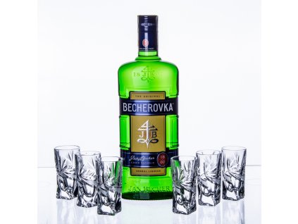 Becherovka set mašle 6+1
