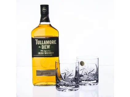 Tullamore D.E.W. s broušenými sklenicemi v dárkové krabičce