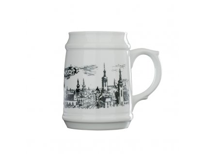 Půllitr na pivo porcelánový Brno