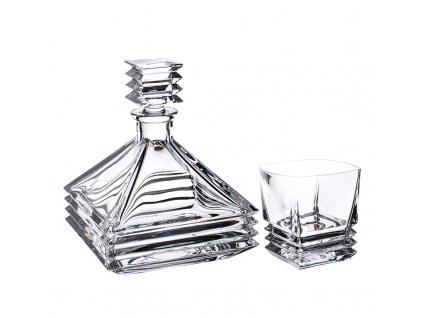 Whisky set Bohemia Crystal Maria, karafa + 6 sklenic na whisky