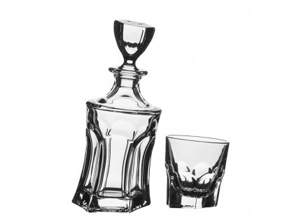 Whisky set Bohemia Crystal Acapulco, karafa + 6 sklenic na whisky