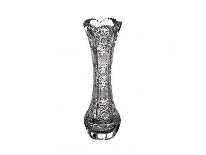 Bohemia Crystal váza na květiny - píšťala 88350/180mm. Bohatý brus Klasik.