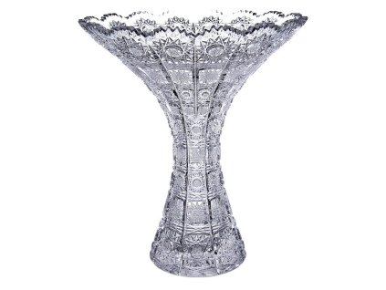 Broušená skleněná váza Bohemia Crystal Tanečnice - bohatý brus Klasik 255mm