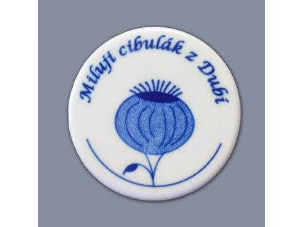 Magnetka - medailon - cibulový porcelán 70746