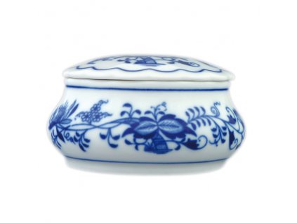 Dóza šperkovnice kulatá s víčkem - cibulový porcelán 70191
