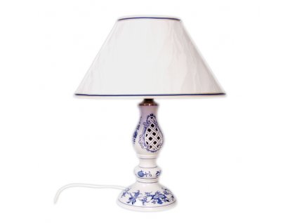 Lampa prolamovaná se stínítkem kašmír - cibulový porcelán 70559