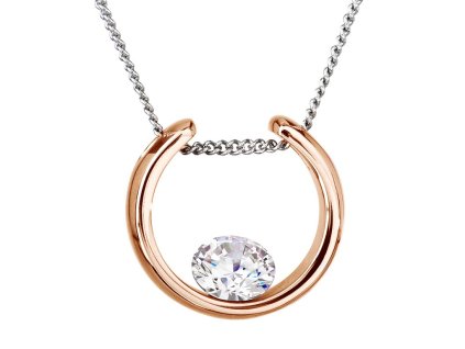 Přívěsek z chirurgické oceli Glamorous s českým křišťálem Preciosa
