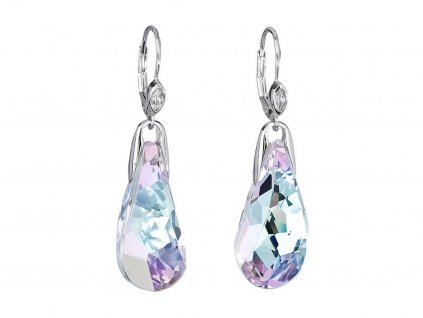 Stříbrné náušnice Crystal Beauty s českým křišťálem Preciosa - kombi