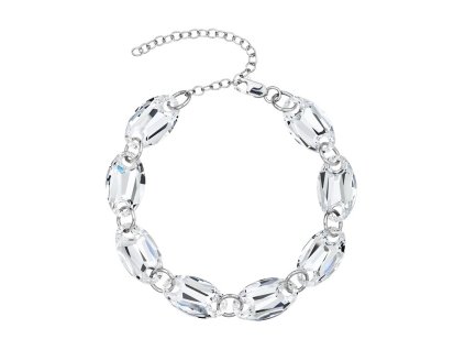 Stříbrný náramek Elegancy s českým křišťálem Preciosa