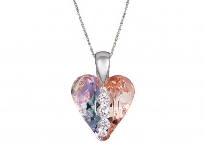 Stříbrný přívěsek Love Heart s českým křišťálem Preciosa