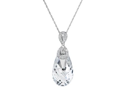 Stříbrný přívěsek Perfect Brilliance s českým křišťálem Preciosa