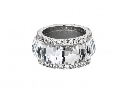 Stříbrný prsten De Luxe s českým křišťálem Preciosa - krystal 6760 00
