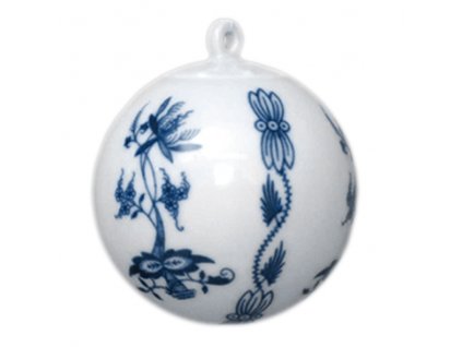 Vánoční ozdoba - koule malá C66 - cibulový porcelán 10635
