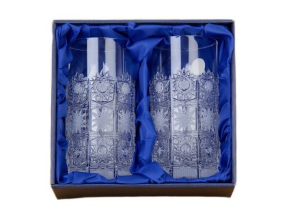Broušené sklenice na vodu 2ks. Bohemia Crystal brus Klasik.