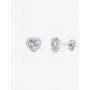 6885 6 stribrne nausnice velvet heart srdce s kubickou zirkonii preciosa bile