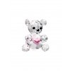 2136 sklenena figurka medvidek mini se srdcem z ceskeho kristalu preciosa