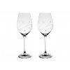 Sklenice na bílé víno, přátelská souprava galaxie - 2 ks. Swarovski, Preciosa