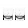 Sklenice na whisky, přátelská souprava paprsky - 2 ks Swarovski, Preciosa