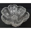 Bohemia Crystal broušená skleněná miska bábovka 155mm. Bohatý brus Klasik.