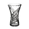 Broušená skleněná váza Bohemia Crystal - X 80029/180mm. Moderní brus Kometa.