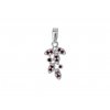 Český granát přívěsek stříbrný 141520