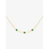 6004 6 nahrdelnik straight z chirurgicke oceli s ceskym kristalem preciosa velky emerald 11zon