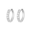 Preciosa stříbrné kruhové náušnice Twinkle s kubickou zirkonií 5443 00