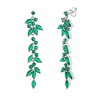 Stříbrné náušnice Preciosa Majestic s kubickou zirkonií, emerald 5451 66
