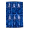Broušené sklenice na červené víno Bohemia Crystal 450 ml Fiona 6 ks. brus Mašle